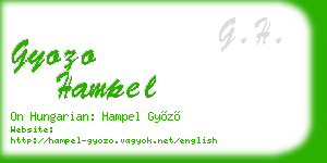 gyozo hampel business card