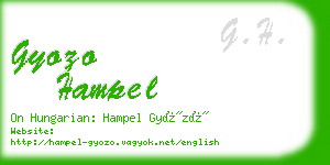 gyozo hampel business card